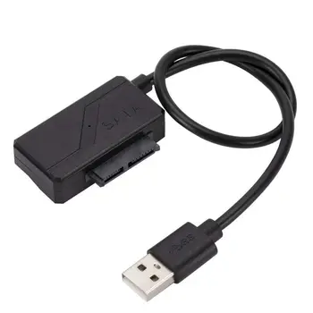 PC Nešiojamas Cd-rom), Kabelis SATA į USB Adapterio Kabelis Optinis USB2.0 Adapteris 6P+7P SATA Į USB Optinį Diską Linija