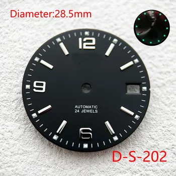 28,5 mm/MM Dial Užsakymą Laikrodį Pakeisti Dalys Įrankis Žalios Šviesos Tinka NH35/NH36 Automatinis Judėjimas