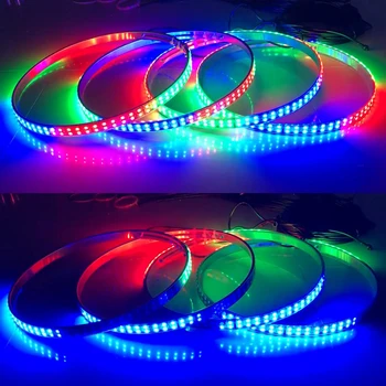 Individualų rgbw Muzikos APP Kontrolės Spalva Vejasi du kartus Pusėje Dual Eilės vienoje Eilėje Automobilių RGB LED Varantys Šviesos Ratlankio automobilių