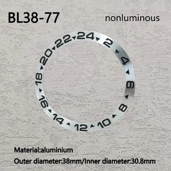 38mm bezel keramikos, aliuminio žiūrėti žiedas NH35 bezel žiūrėti Bezel Įterpti Žiedas žiūrėti priedą B77-B80