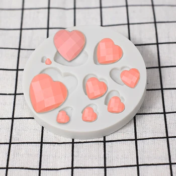 Perlas Širdies Silikono Formos Šokolado Fudge Minkštas Sausainių Pyragas Papuošalai Kepimo Įrankiai 