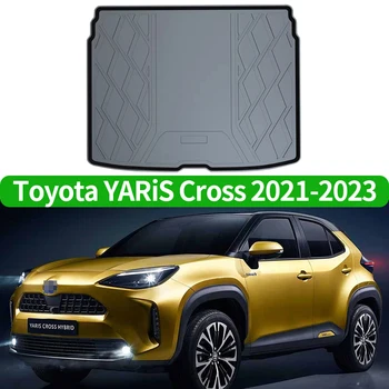 Toyota YARIS KRYŽIAUS 2020-2023 Linijinių Krovinių All-Weather TPE neslidus Kamieno Kilimėliai Įkrovos Vandeniui Dėklas Kamieno Kilimas